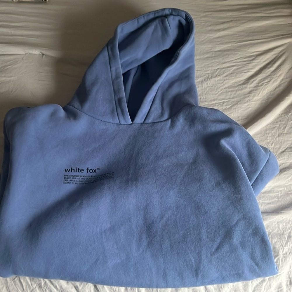 White fox hoodie